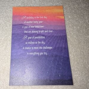 Hallmark Birthday Card